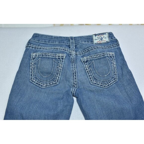 True Religion Women's Jeans Size 30 Blue Denim Skinny Stretch Pants - Picture 12 of 16